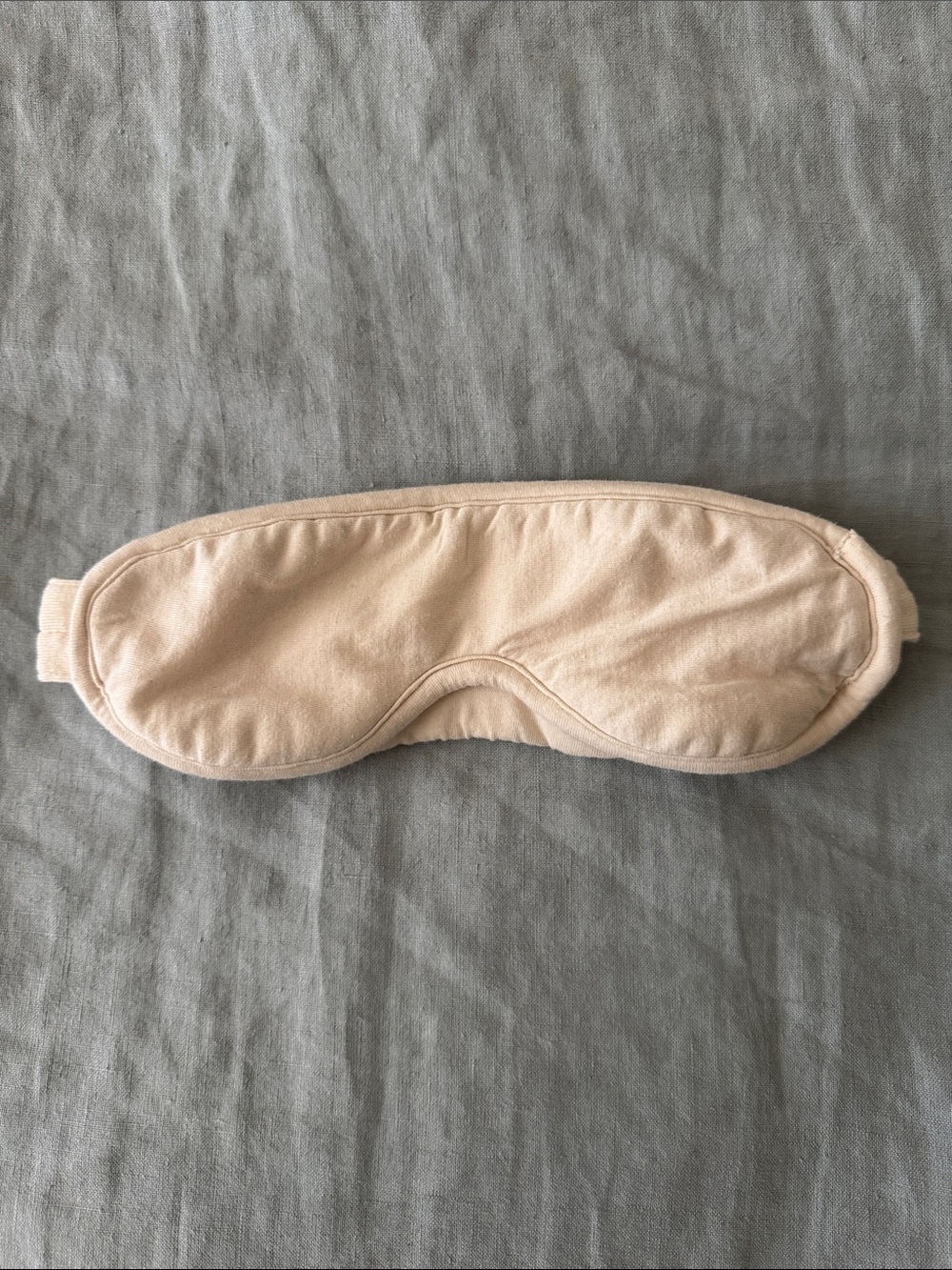 Cottonique 100% Organic Adjustable Cotton Eye Mask - Natural